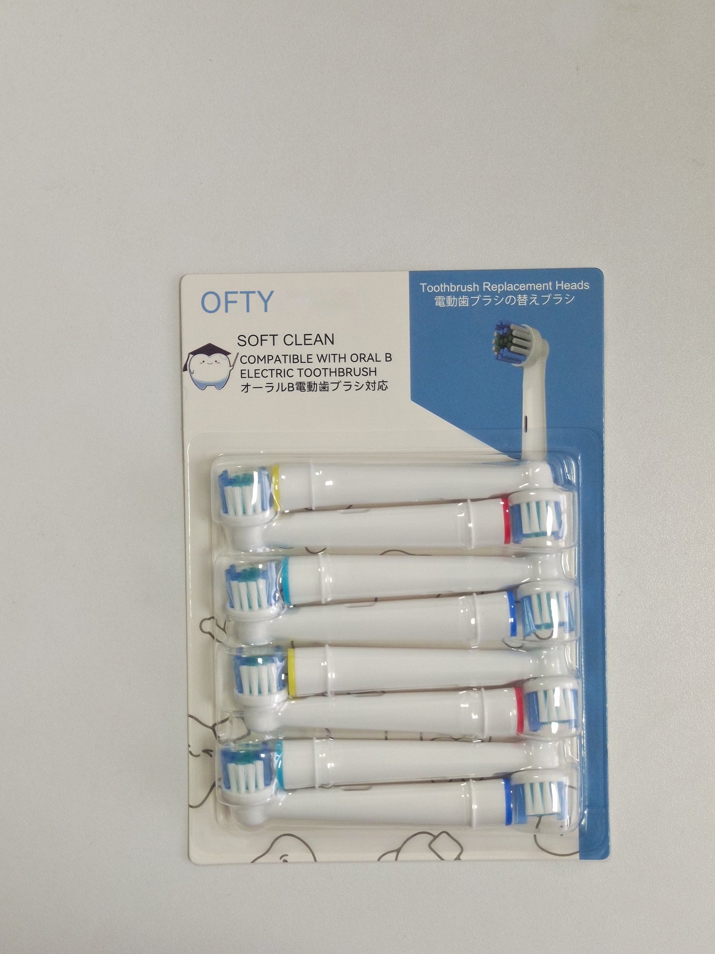 OFTY Replacement Toothbrush Heads for Oral B Braun, 8 Pack, EB-17A