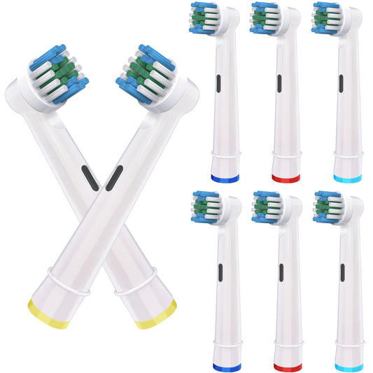 OFTY Replacement Toothbrush Heads for Oral B Braun, 8 Pack, EB-17A