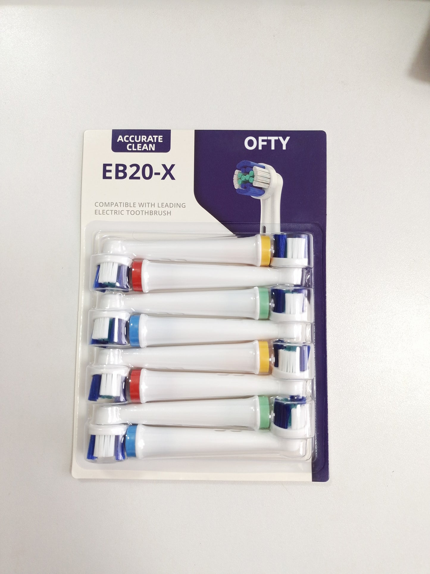 OFTY Replacement Toothbrush Heads Compatible with Oral B Braun, 8 Pack, EB-20X